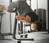 Winding/which takes place on the lumbar bench